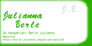 julianna berle business card